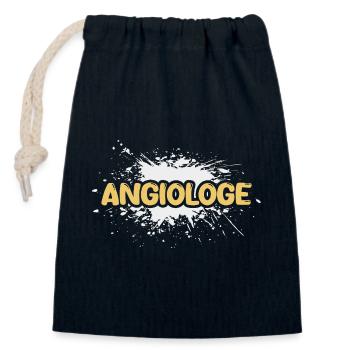 Angiologe als Aufgabe - Verschließbarer Geschenkbeutel aus Baumwolle (14x20cm) - Navy - Vorne