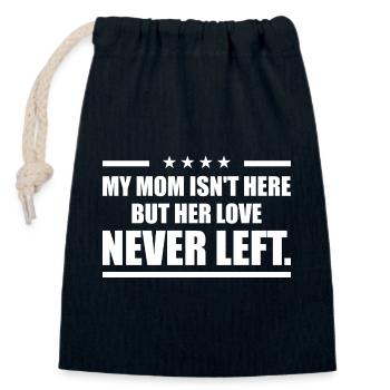 My Mother's Love: Tribute and Remembrance - Closable cotton gift bag (14x20cm) - navy - Front