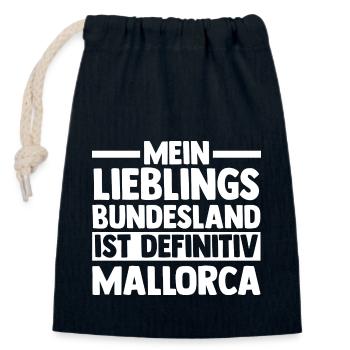 Party Urlaub Mallorca - Verschließbarer Geschenkbeutel aus Baumwolle (14x20cm) - Navy - Vorne