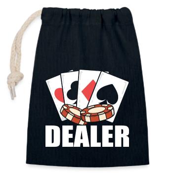 Blackjack Black Jack - Verschließbarer Geschenkbeutel aus Baumwolle (14x20cm) - Navy - Vorne