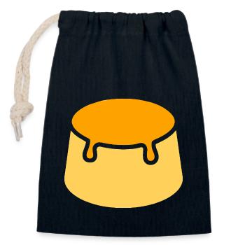 Flan - Closable cotton gift bag (14x20cm) - navy - Front