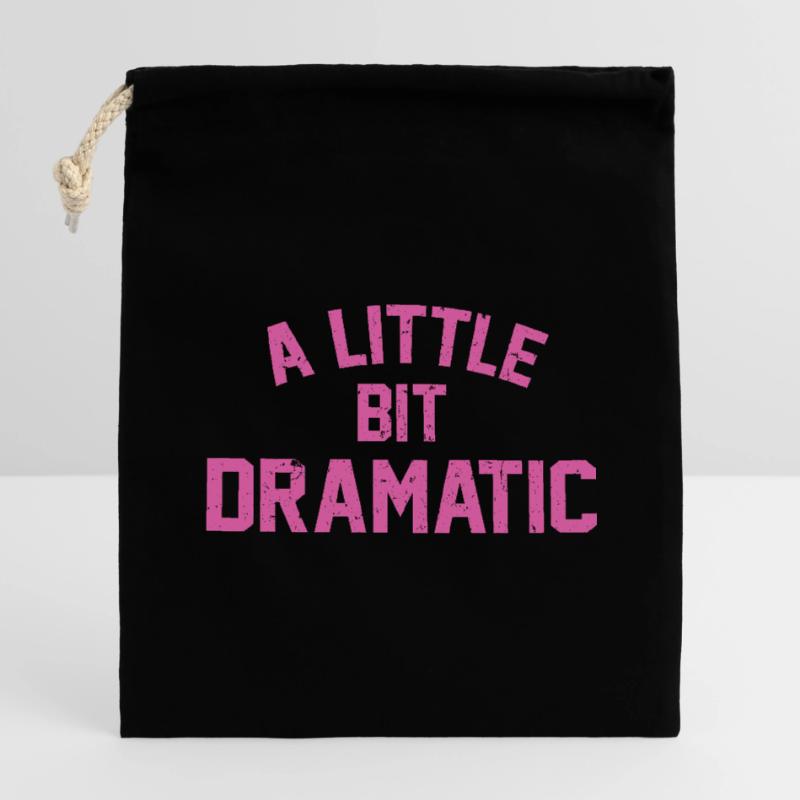 A Liitle Bit Dramatic Closable cotton gift bag (14x20cm)
