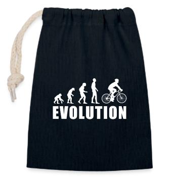 EVOLUTION Rad Radfahrer Fahrrad Radsport Geschenk - Verschließbarer Geschenkbeutel aus Baumwolle (14x20cm) - Navy - Vorne