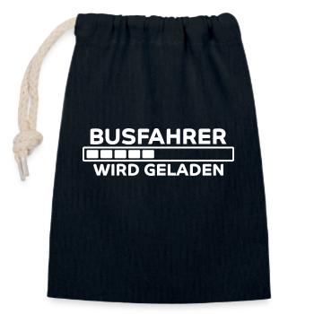 Busfahrer Spruch Beruf Lustiges Busfahrer Geschenk - Verschließbarer Geschenkbeutel aus Baumwolle (14x20cm) - Navy - Vorne