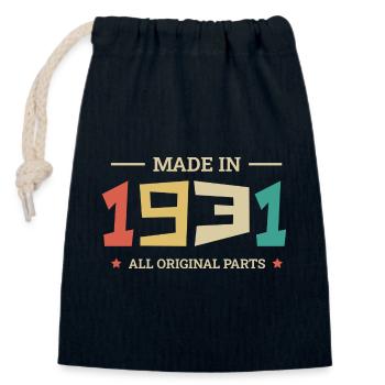 Legendary since 1931 Original 1931 - Closable cotton gift bag (14x20cm) - navy - Front