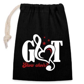 Show Choir Got Show Choir - Closable cotton gift bag (14x20cm) - black - Front