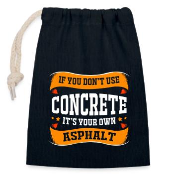 Bauarbeiter Baustelle - Verschließbarer Geschenkbeutel aus Baumwolle (14x20cm) - Navy - Vorne