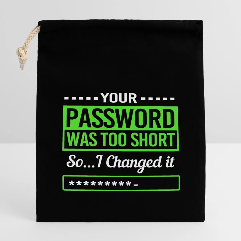 Cybersecurity Cyber Programmer Hacker Closable cotton gift bag (14x20cm)