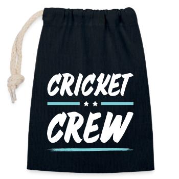 Cricket Crew - Verschließbarer Geschenkbeutel aus Baumwolle (14x20cm) - Navy - Vorne