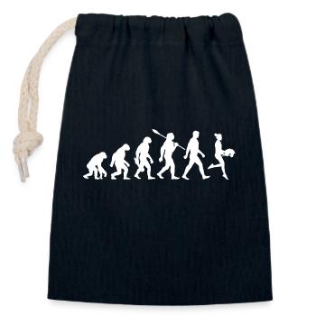 Evolution - Hobby Horse - Reiten - Funsport - Verschließbarer Geschenkbeutel aus Baumwolle (14x20cm) - Navy - Vorne