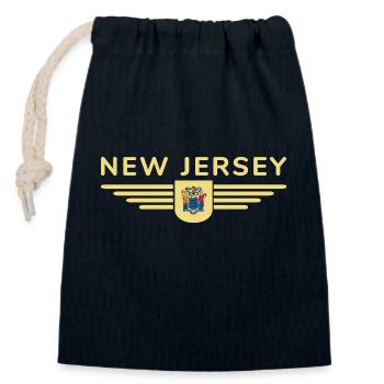 New Jersey Fan T-Shirt – Perfect for fans! - Closable cotton gift bag (14x20cm) - navy - Front