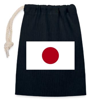Japan National Flagge - Verschließbarer Geschenkbeutel aus Baumwolle (14x20cm) - Navy - Vorne