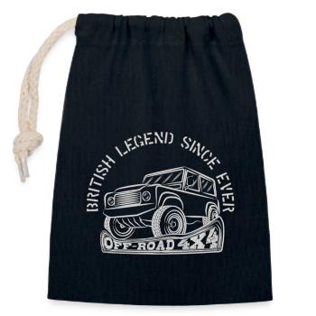 LÉGENDE BRITANNIQUE DEPUIS TOUJOURS - Sac cadeau en coton avec cordon (14 x 20 cm) - bleu marine - Devant