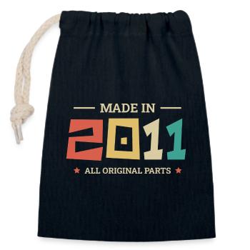 Legendary since 2011 Original 2011 - Closable cotton gift bag (14x20cm) - navy - Front