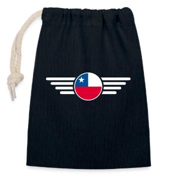 Chile Stil Design T-Shirt - Verschließbarer Geschenkbeutel aus Baumwolle (14x20cm) - Navy - Vorne