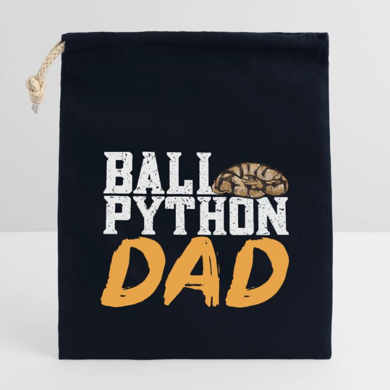 Ball Python Schlange Königspython Verschließbarer Geschenkbeutel aus Baumwolle (14x20cm)
