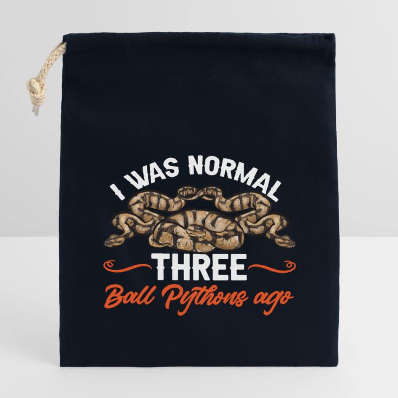 Ball Python Snake King Python Closable cotton gift bag (14x20cm)