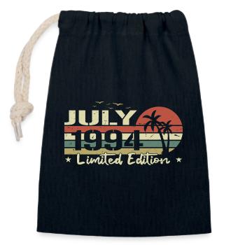30. Juli Jubiläum Vintage Born 1994 Vibe - Verschließbarer Geschenkbeutel aus Baumwolle (14x20cm) - Navy - Vorne