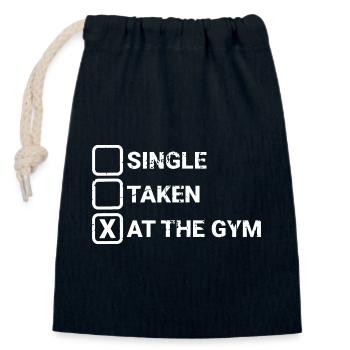 Fitnessstudio-Beziehungsstatus - Verschließbarer Geschenkbeutel aus Baumwolle (14x20cm) - Navy - Vorne