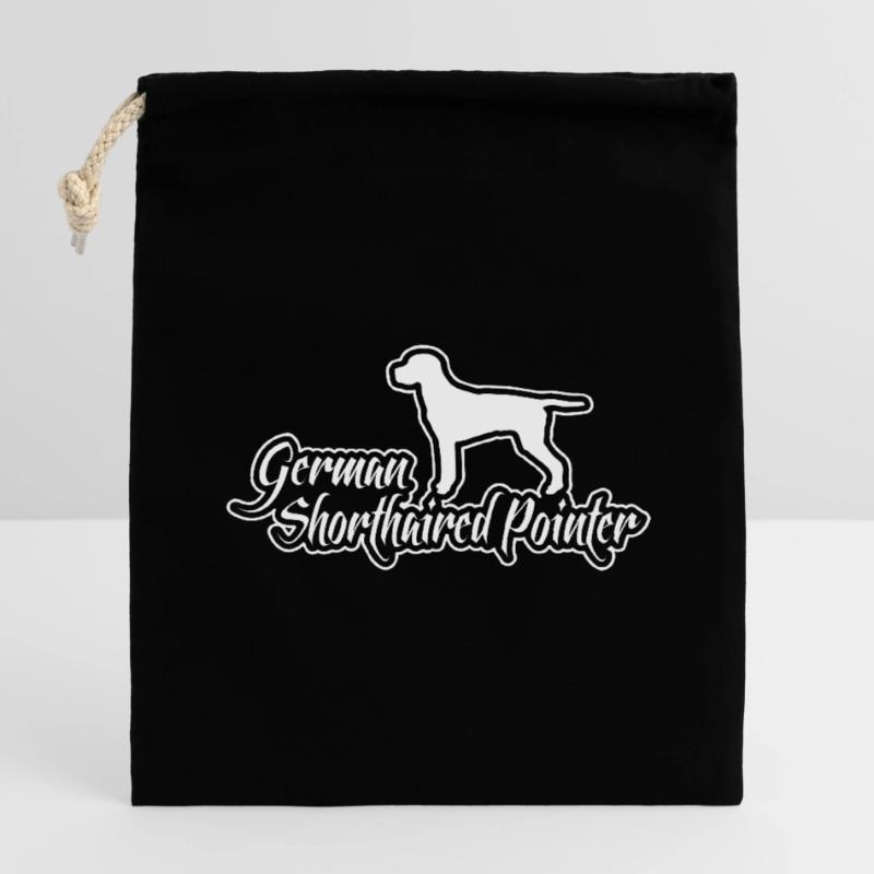 German Shorthaired Pointer Jagdhunde Hund Wilsigns Verschließbarer Geschenkbeutel aus Baumwolle (14x20cm)