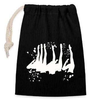 Natation artistique par équipe Natation synchronisée - Sac cadeau en coton avec cordon (14 x 20 cm) - noir - Devant