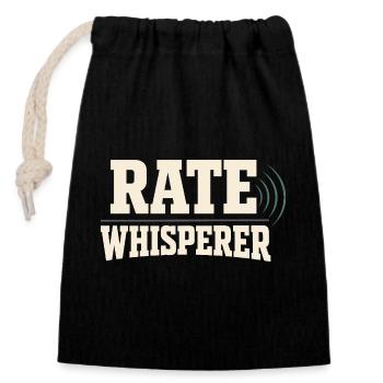 Mortgage Brokers, Loan Officers, - Closable cotton gift bag (14x20cm) - black - Front