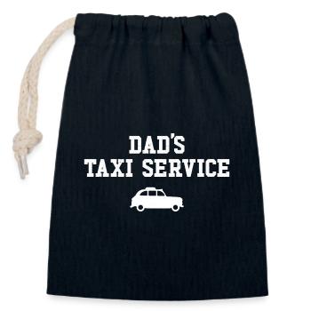 Väter Taxi Service - Verschließbarer Geschenkbeutel aus Baumwolle (14x20cm) - Navy - Vorne