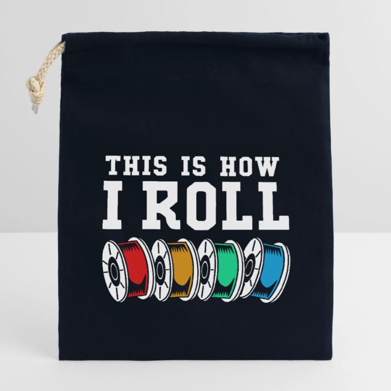 Impression 3D Impression Prototype Sac cadeau en coton avec cordon (14 x 20 cm)