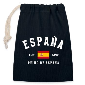 España Est 1492 Reino de España - Closable cotton gift bag (14x20cm) - navy - Front