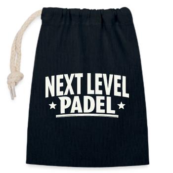 Padel Design Next Level Shirt Hoodie - Closable cotton gift bag (14x20cm) - navy - Front