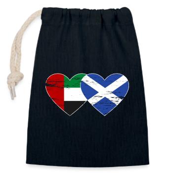 Vereinigte Arabische Emirate Schottland Flagge - Verschließbarer Geschenkbeutel aus Baumwolle (14x20cm) - Navy - Vorne