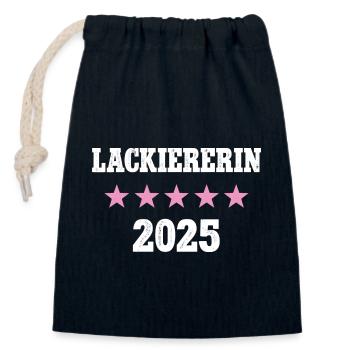 Lackiererin 2025 Neuer Job Arbeit Ausbildung Lehre - Verschließbarer Geschenkbeutel aus Baumwolle (14x20cm) - Navy - Vorne