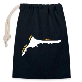 Fischland Darss Zingst (DIY) - Closable cotton gift bag (14x20cm) - navy - Front
