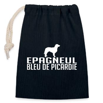 EPAGNEUL BLEU DE PICARDIE Hunderasse Hund Wilsigns - Verschließbarer Geschenkbeutel aus Baumwolle (14x20cm) - Navy - Vorne