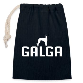 Galga Race Chien Galgo Espanol Chiens Wilsigns - Sac cadeau en coton avec cordon (14 x 20 cm) - bleu marine - Devant