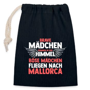 Party Urlaub Mallorca - Verschließbarer Geschenkbeutel aus Baumwolle (14x20cm) - Navy - Vorne