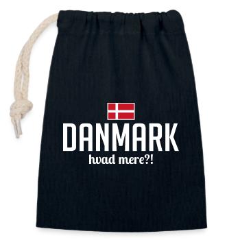 Danmark hvad mere Spruch Urlaub Dänemark - Verschließbarer Geschenkbeutel aus Baumwolle (14x20cm) - Navy - Vorne