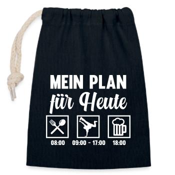 Hip Hop Tänzer - Verschließbarer Geschenkbeutel aus Baumwolle (14x20cm) - Navy - Vorne