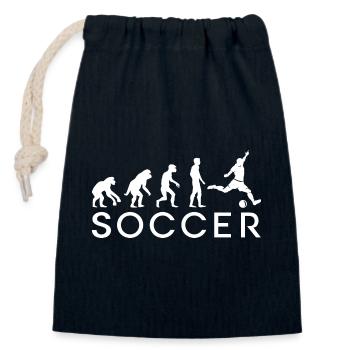 Football Evolution Soccer Team European Championship World Cup 2024 - Closable cotton gift bag (14x20cm) - navy - Front