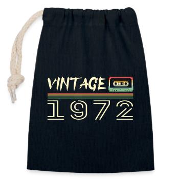 1972 Original 1972 Retro 1972 Geburtstagsgeschenk - Verschließbarer Geschenkbeutel aus Baumwolle (14x20cm) - Navy - Vorne