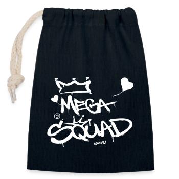 Mega Squad Graffiti Art Urban Art Sprayer - Closable cotton gift bag (14x20cm) - navy - Front
