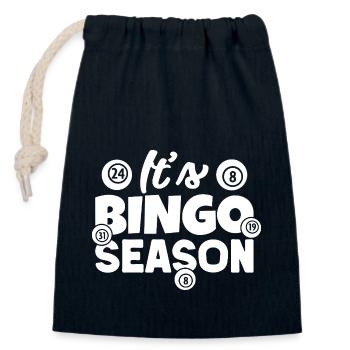 Bingo Player Season Bingo - Verschließbarer Geschenkbeutel aus Baumwolle (14x20cm) - Navy - Vorne