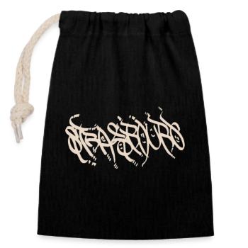 Urban Strasbourg Graffiti T-Shirt - Closable cotton gift bag (14x20cm) - black - Front