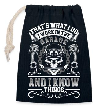 Tuner Turbo Driften - Verschließbarer Geschenkbeutel aus Baumwolle (14x20cm) - Navy - Vorne