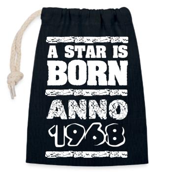 Verdict 1968 - Closable cotton gift bag (14x20cm) - navy - Front