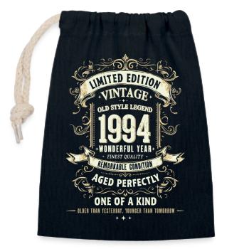 Geboren 1994, Baujahr 1994 Geburtstags Shirt 90er - Verschließbarer Geschenkbeutel aus Baumwolle (14x20cm) - Navy - Vorne