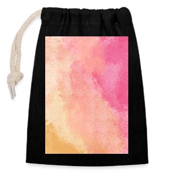 Gradient - Rise personalisierbar - Verschließbarer Geschenkbeutel aus Baumwolle (14x20cm) - Schwarz - Vorne