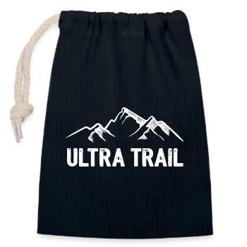 Ultra Trail - Verschließbarer Geschenkbeutel aus Baumwolle (14x20cm) - Navy - Vorne