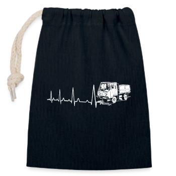 Heartbeat Multicar M25 DDR Mobylette Camion w - Sac cadeau en coton avec cordon (14 x 20 cm) - bleu marine - Devant