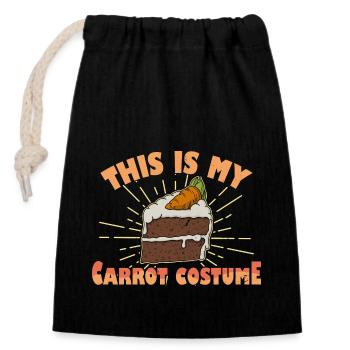 Carrot Cake Recipe Delicious Hobby Bakery - Closable cotton gift bag (14x20cm) - black - Front